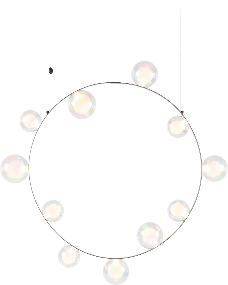 Hubble Bubble 11 suspension light Oil front view on
